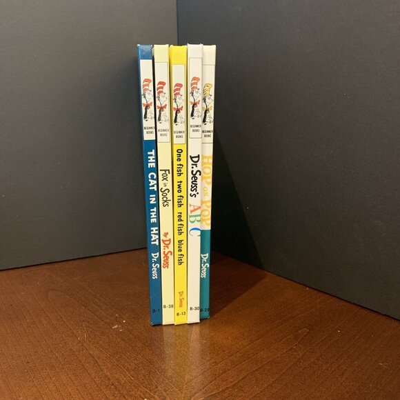 Dr. Seuss Beginner Books Set A Five Assorted Fox In Socks Hop On Pop - Picture 2 of 7